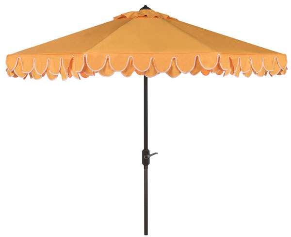 Safavieh Uv Resistant Elegant Valance 9Ft Auto Tilt Umbrella | Umbrellas |  Modishstore  - 2