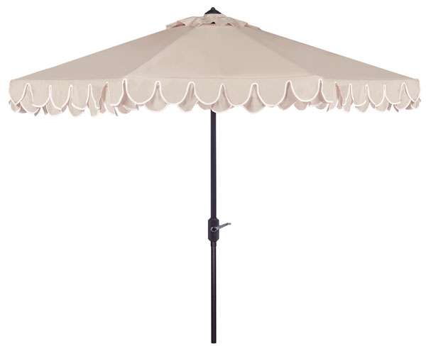 Safavieh Uv Resistant Elegant Valance 9Ft Auto Tilt Umbrella | Umbrellas |  Modishstore  - 3