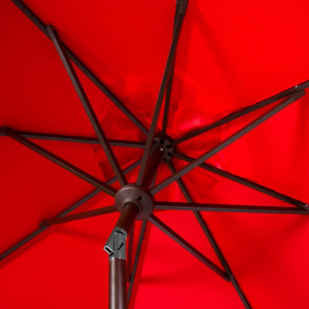 Safavieh Elegant Valance 9Ft Auto Tilt Umbrella | Umbrellas |  Modishstore  - 2