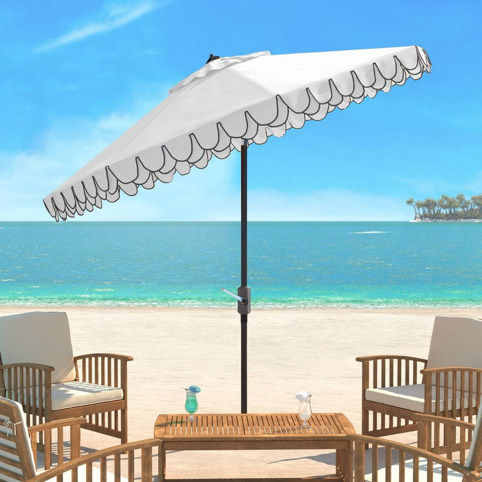 Safavieh Elegant Valance 9Ft Auto Tilt Umbrella | Umbrellas |  Modishstore  - 4
