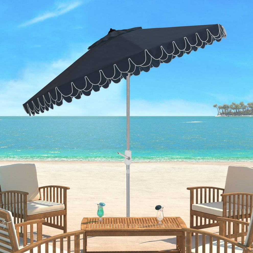 Safavieh Elegant Valance 9Ft Auto Tilt Umbrella | Umbrellas |  Modishstore  - 7
