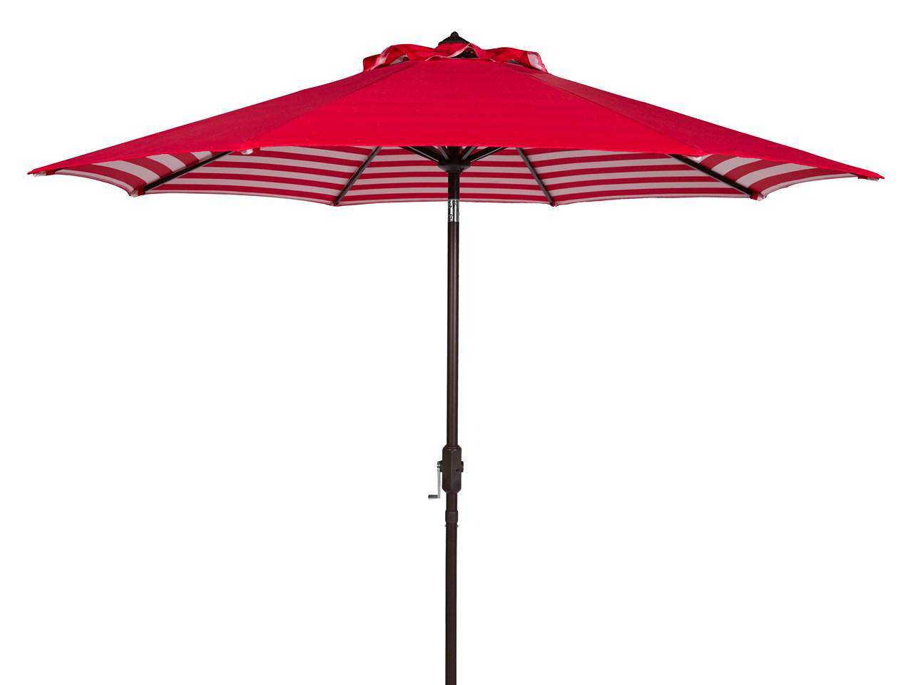 Safavieh Athens Inside Out Striped 9Ft Crank Outdoor Auto Tilt Umbrella | Umbrellas |  Modishstore  - 6