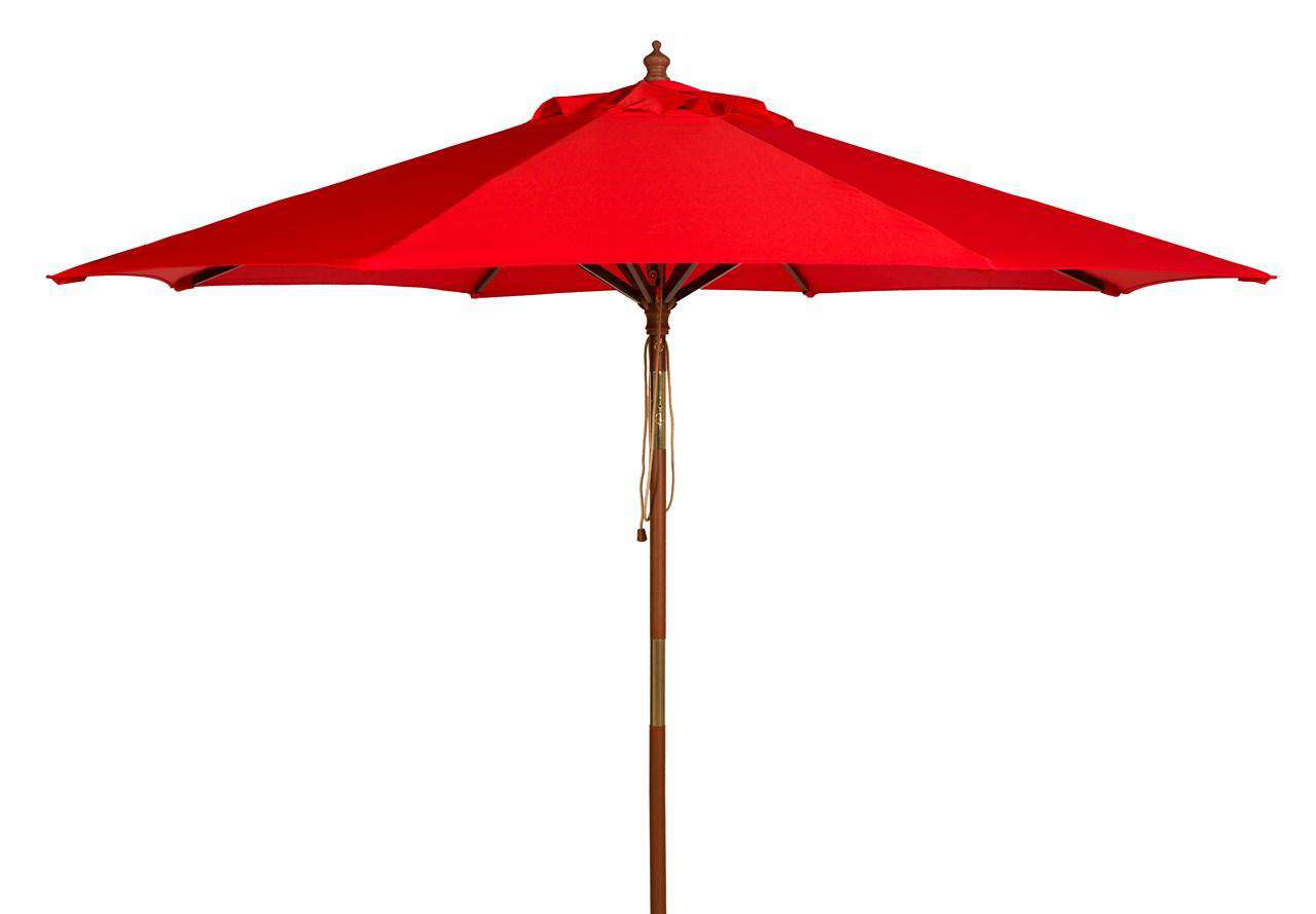 Safavieh Cannes 9Ft Wooden Outdoor Umbrella | Umbrellas |  Modishstore  - 4