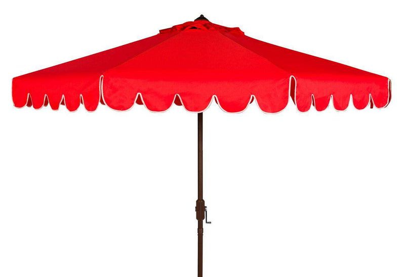 Safavieh Venice Single Scallop 9Ft Crank Outdoor Push Button Tilt Umbrella | Umbrellas |  Modishstore  - 3