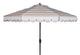 Safavieh Maui Single Scallop Striped 9Ft Crank Push Button Tilt Umbrella | Umbrellas |  Modishstore 