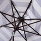 Safavieh Maui Single Scallop Striped 9Ft Crank Push Button Tilt Umbrella | Umbrellas |  Modishstore  - 11