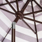 Safavieh Maui Single Scallop Striped 9Ft Crank Push Button Tilt Umbrella | Umbrellas |  Modishstore  - 12