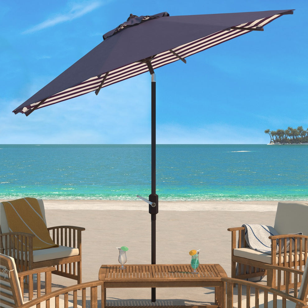 Safavieh Athens 11Ft Rnd Crank Umbrella | Umbrellas |  Modishstore  - 2