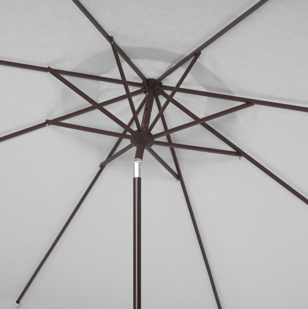 Safavieh Milan Fringe 11Ft Rnd Crank Umbrella | Umbrellas |  Modishstore  - 6