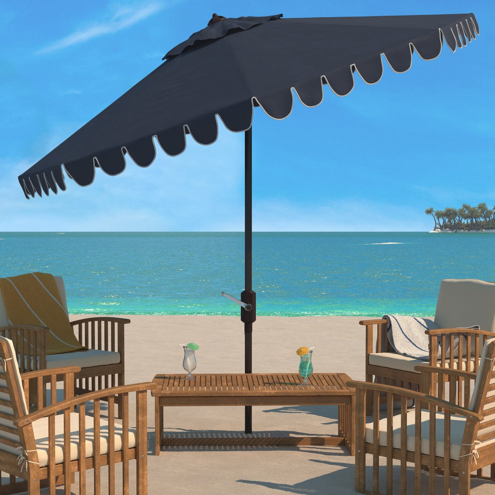 Safavieh Venice 11Ft Rnd Crank Umbrella | Umbrellas |  Modishstore  - 2