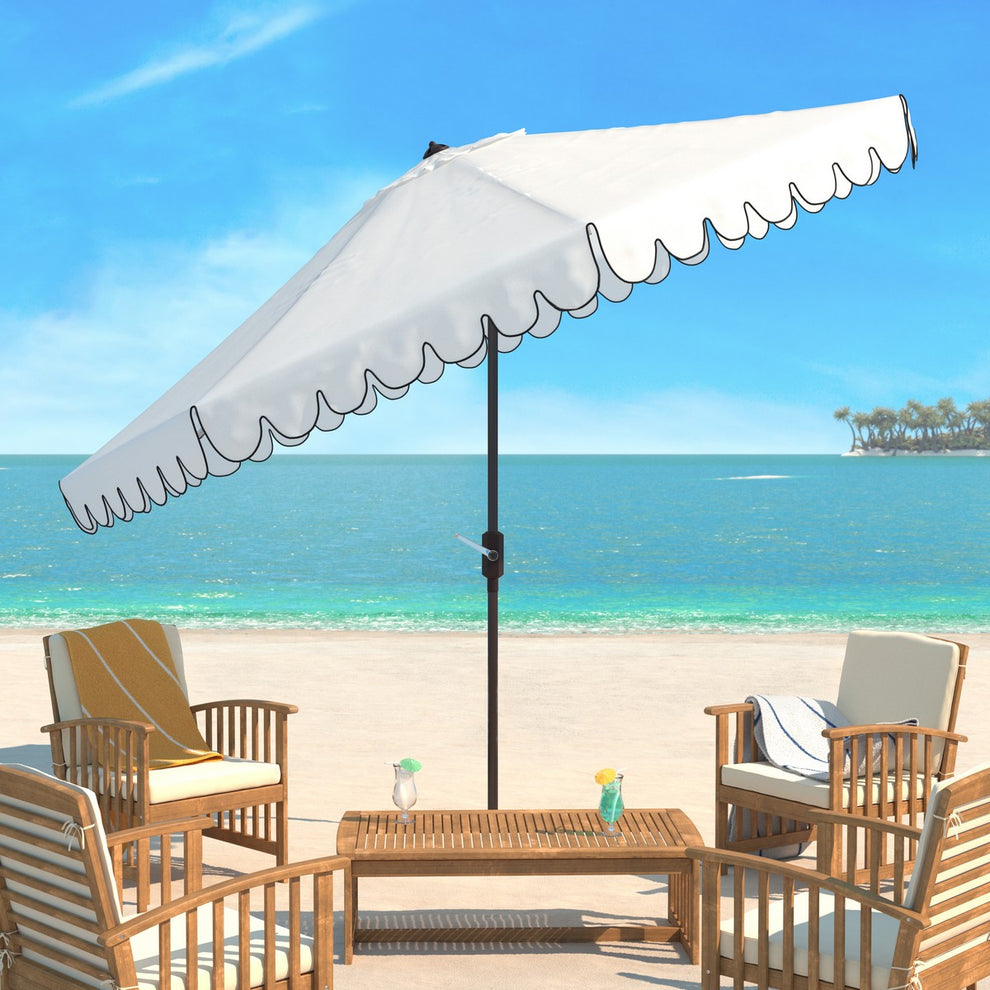 Safavieh Venice 11Ft Rnd Crank Umbrella | Umbrellas |  Modishstore  - 5