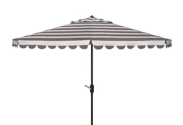 Safavieh Vienna 11Ft Rnd Crank Umbrella | Umbrellas |  Modishstore 