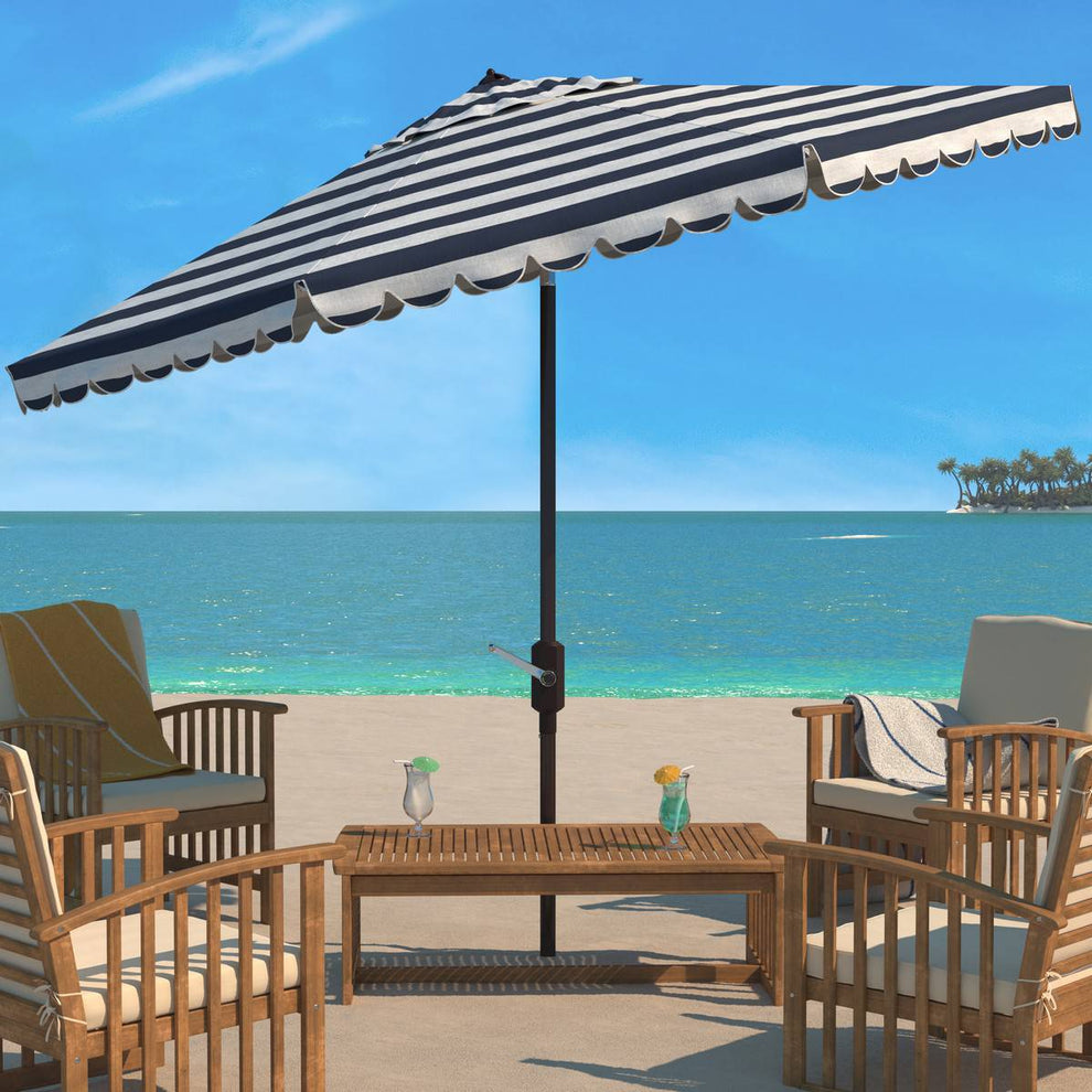 Safavieh Vienna 11Ft Rnd Crank Umbrella | Umbrellas |  Modishstore  - 9