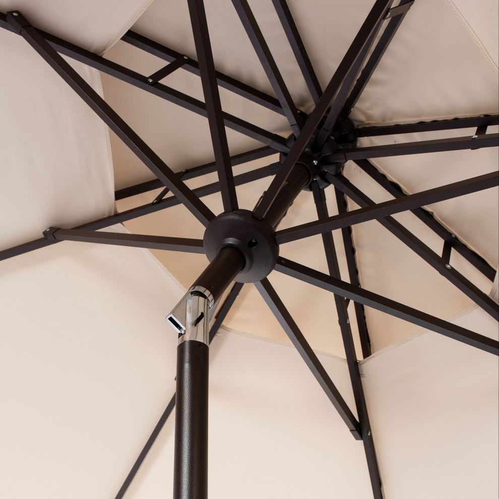 Safavieh Zimmerman 9Ft Double Top Market Umbrella | Umbrellas |  Modishstore  - 5