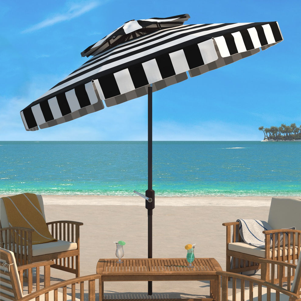 Safavieh Elsa Fashion Line 9Ft Double Top Umbrella | Umbrellas |  Modishstore  - 2