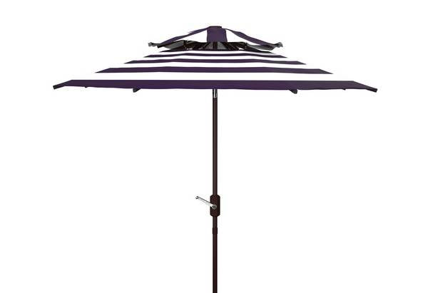 Safavieh Iris Fashion Line 9Ft Double Top Umbrella | Umbrellas |  Modishstore  - 4