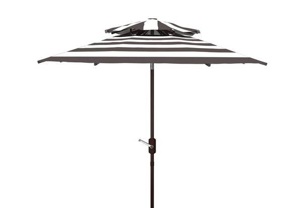 Safavieh Iris Fashion Line 9Ft Double Top Umbrella | Umbrellas |  Modishstore  - 7