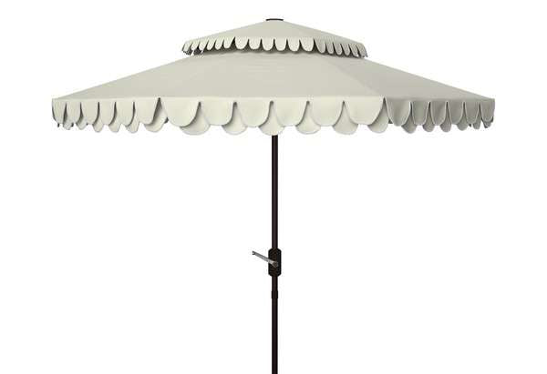 Safavieh Elegant Valance 9Ft Double Top Umbrella | Umbrellas |  Modishstore  - 4