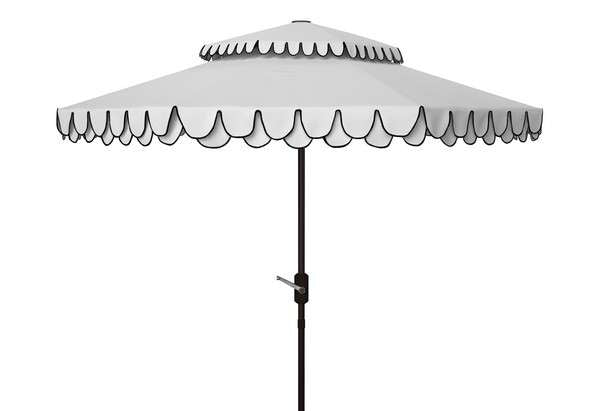 Safavieh Elegant Valance 9Ft Double Top Umbrella | Umbrellas |  Modishstore  - 7