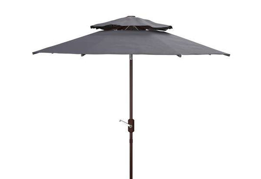 Safavieh Athens 9Ft Double Top Crank Umbrella | Umbrellas |  Modishstore 