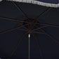 Safavieh Milan Fringe 9Ft Double Top Crank Umbrella | Umbrellas |  Modishstore  - 3