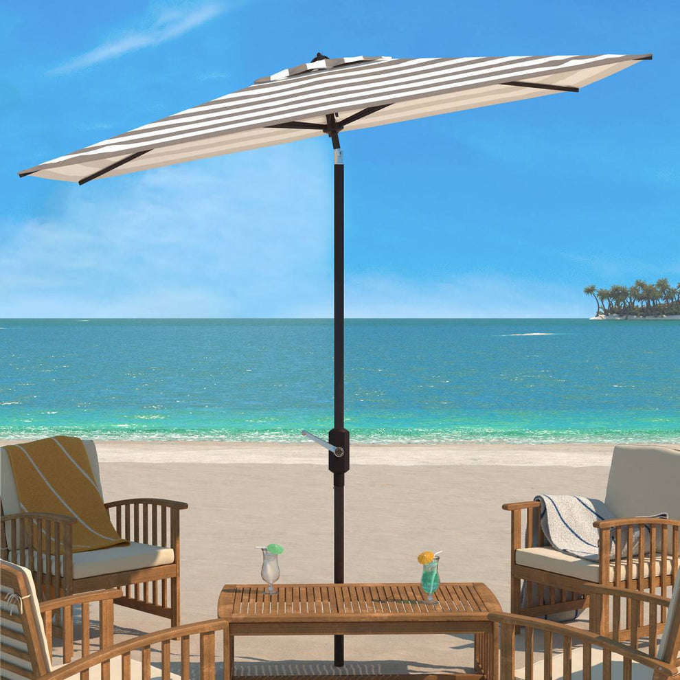 Safavieh Iris Fashion Line 6.5 X 10 Ft Rect Umbrella | Umbrellas |  Modishstore  - 6