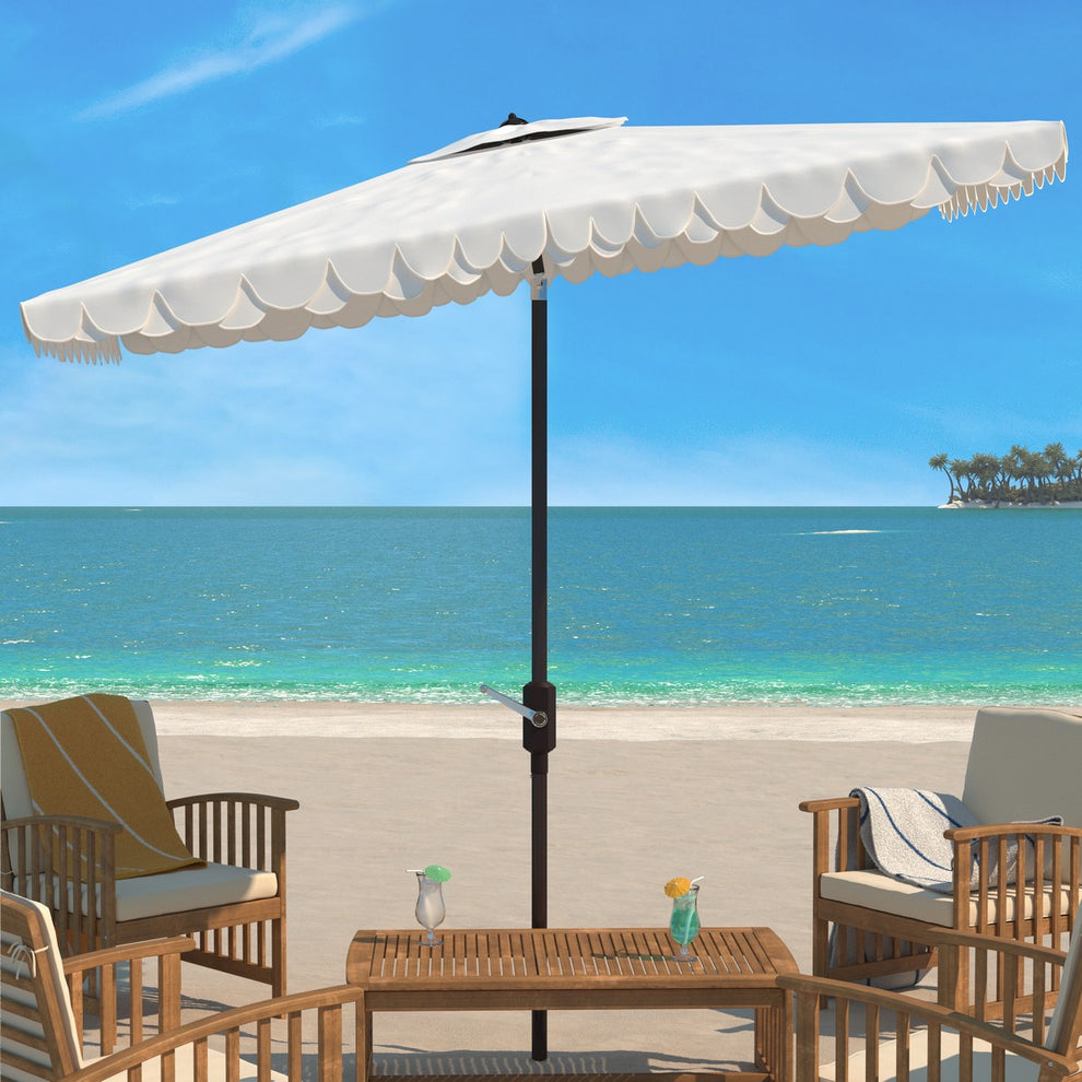 Safavieh Elegant Valance 6.5 X 10 Ft Rect Umbrella | Umbrellas |  Modishstore  - 5