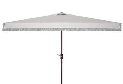 Safavieh Milan Fringe 6.5 X 10 Ft Rect Crank Umbrella | Umbrellas |  Modishstore  - 3
