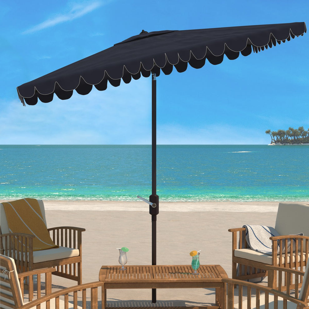 Safavieh Venice 6.5 X 10 Ft Rect Crank Umbrella | Umbrellas |  Modishstore  - 2