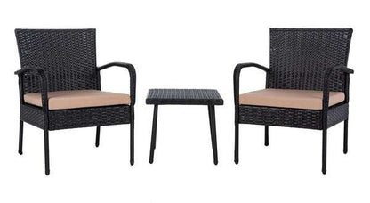 Safavieh Moore 3 Pc Lounge Set | Outdoor Patio |  Modishstore 