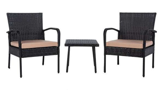 Safavieh Moore 3 Pc Lounge Set | Outdoor Patio |  Modishstore 