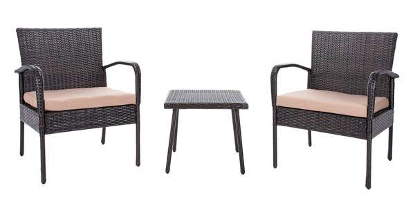 Safavieh Moore 3 Pc Lounge Set | Outdoor Patio |  Modishstore  - 5