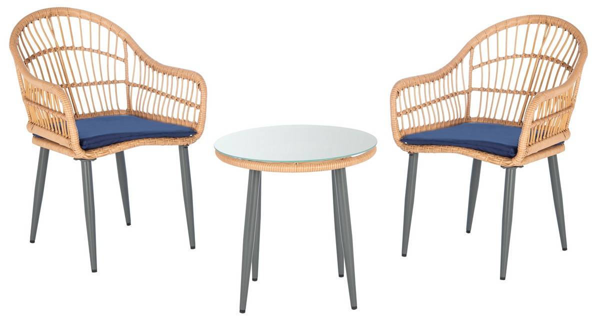 Safavieh Berlen 3Pc Lounger Set | Outdoor Chairs |  Modishstore  - 2