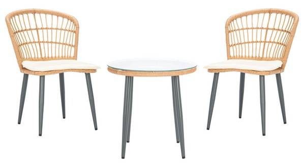 Safavieh Prenza 3Pc Lounger Set | Outdoor Chairs |  Modishstore  - 2
