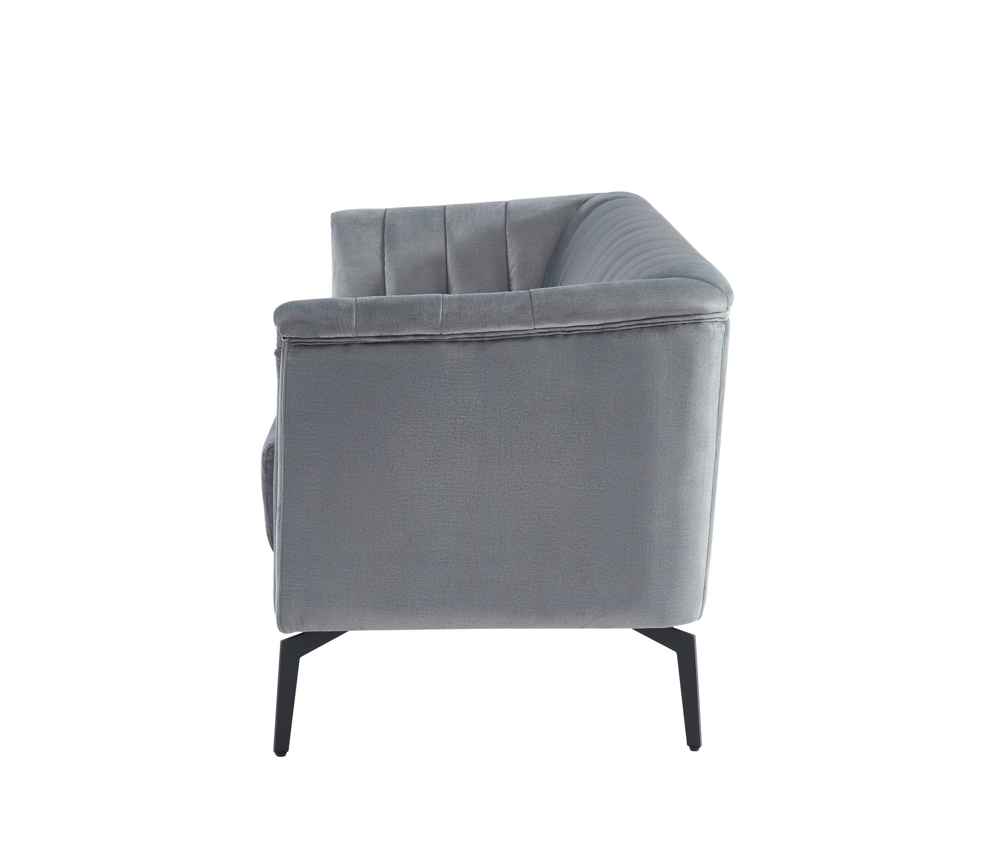 Divani Casa Patton - Modern Grey Fabric Sofa-3