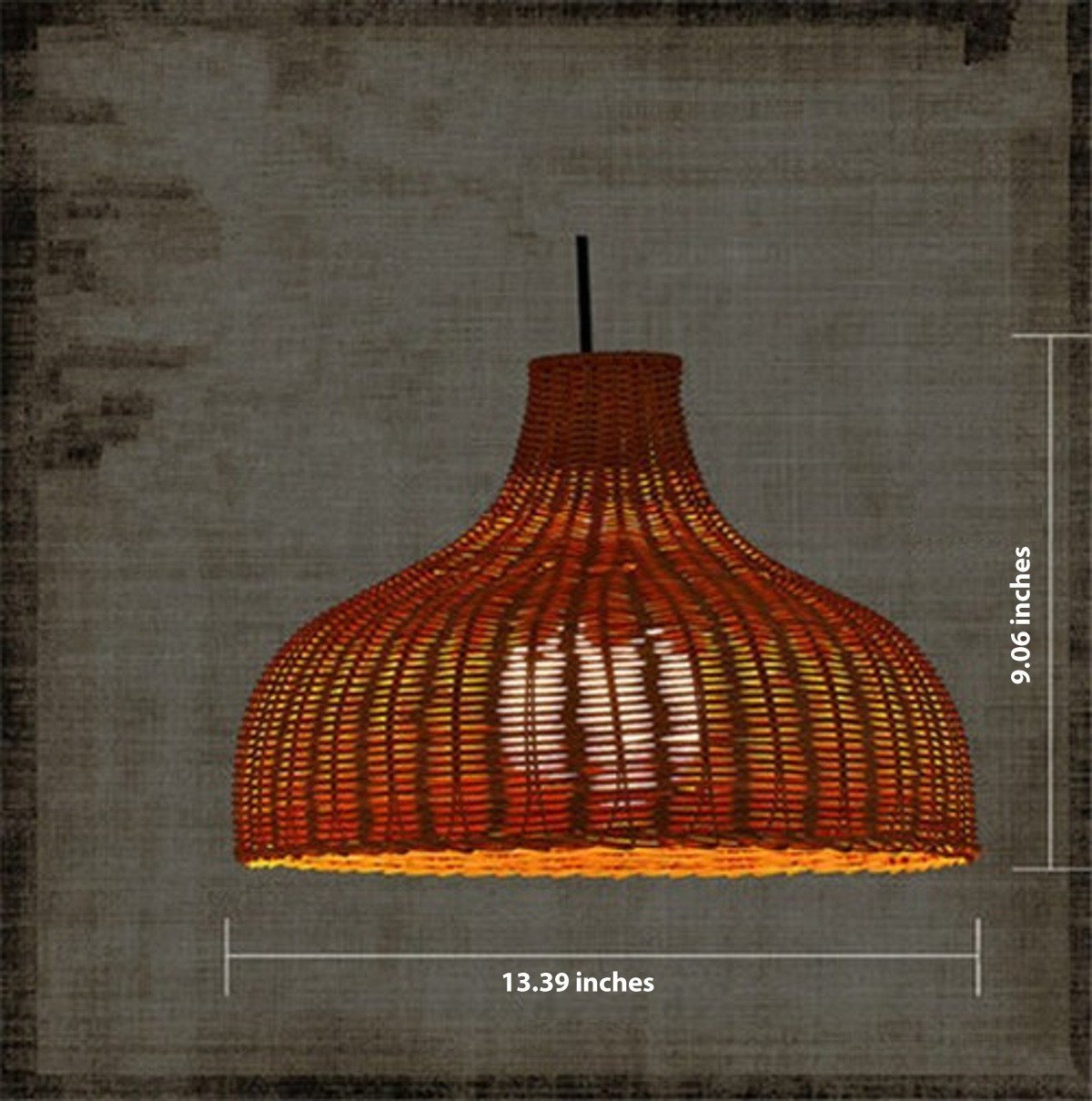 Wicker Grace Handmade Pendant Lamp by Artisan Living Pendant Lamps, Artisan Living, - Modish Store-13