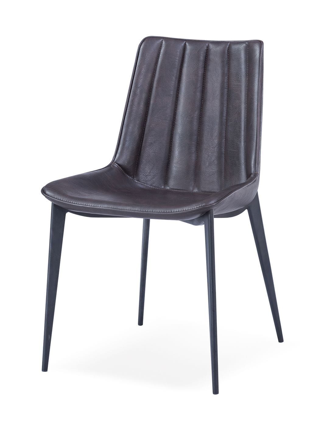 Modrest Peoria - Modern Brown & Black Dining Chair (Set of 2) | Modishstore | Dining Chairs