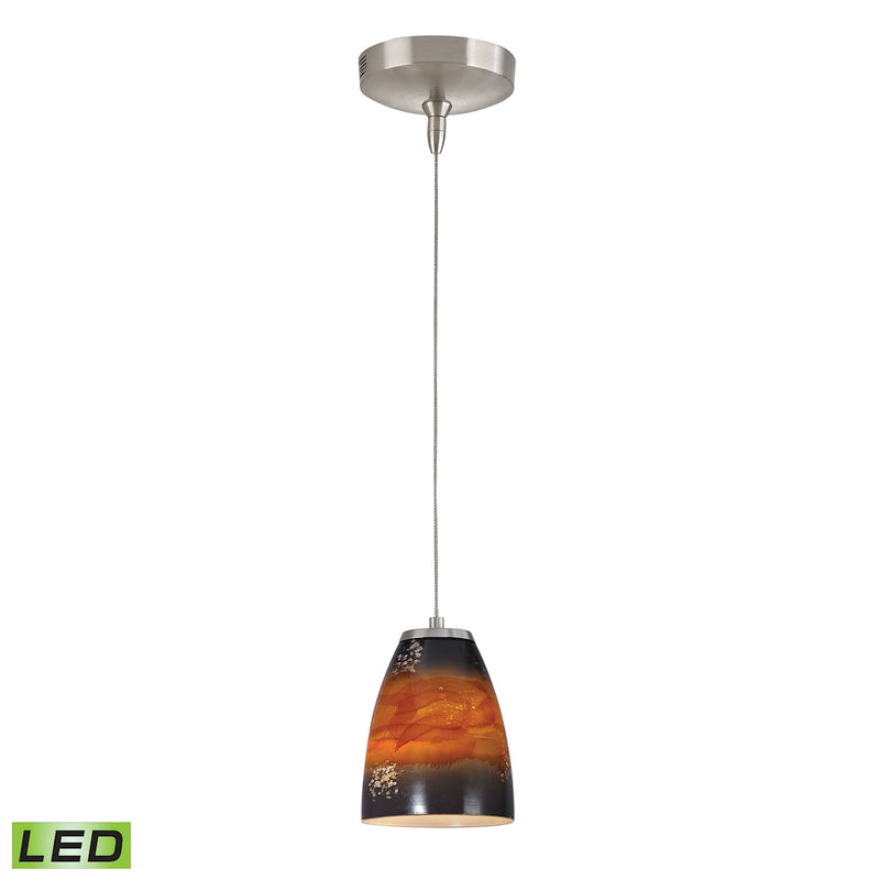 Low Voltage 1-Light Mini Pendant in Brushed Nickel ELK Lighting PF1000/1-LED-BN-US | Pendant Lamps | Modishstore