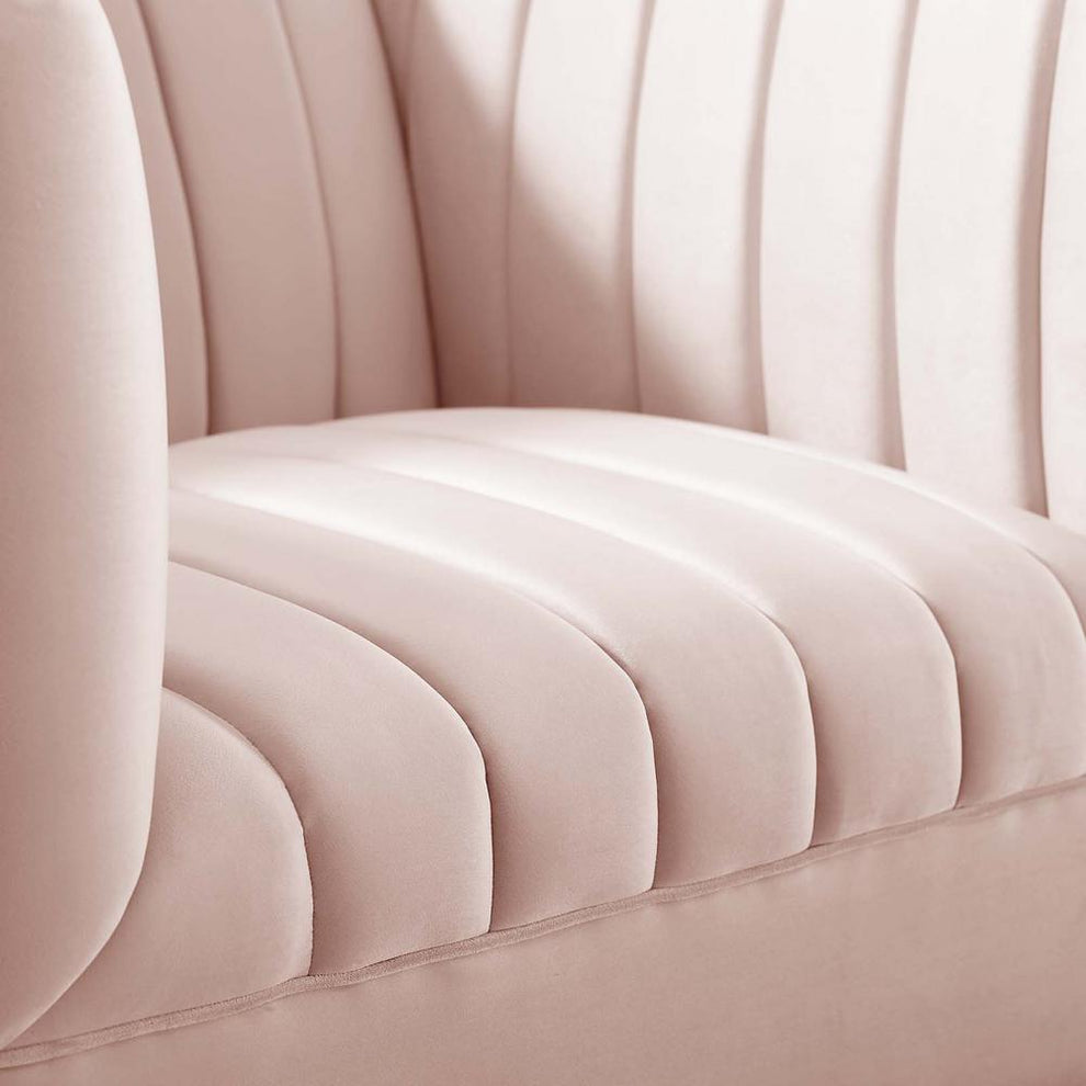 Modway Shift Channel Tufted Performance Velvet Armchair - EEI-4130 | Armchairs | Modishstore - 20