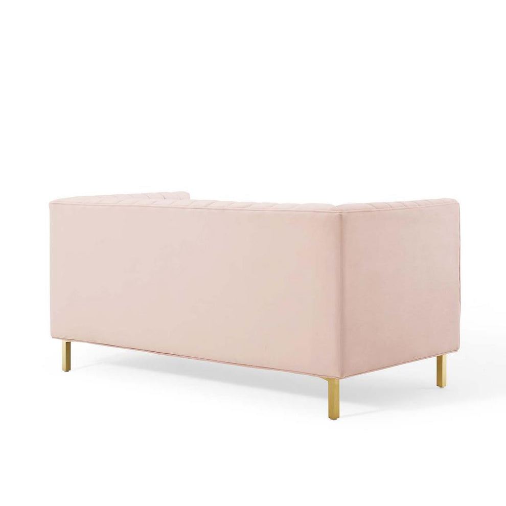 Modway Shift Channel Tufted Performance Velvet Loveseat - EEI-4131 | Loveseats | Modishstore - 21