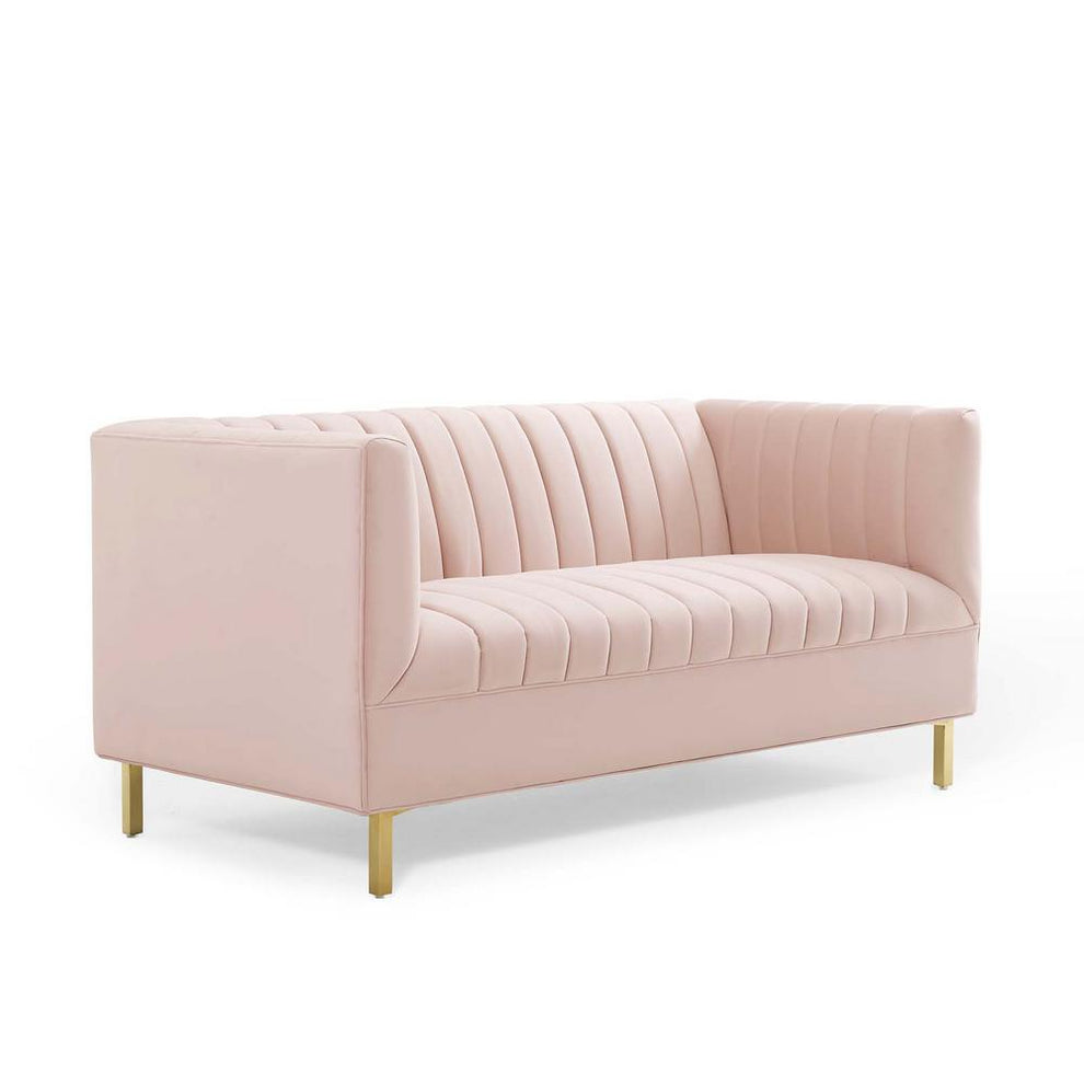Modway Shift Channel Tufted Performance Velvet Loveseat - EEI-4131 | Loveseats | Modishstore - 24