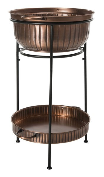 Safavieh NAKA BEVERAGE TUB W/STAND | FIRE PITS | Modishstore - 1