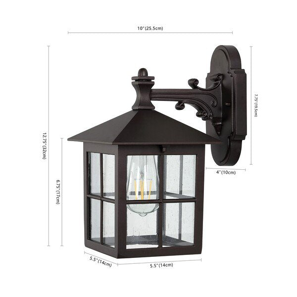 Safavieh Penryn Outdoor Wall Sconce Set Of 2 - Black | Outdoor Lights | Modishstore - 3