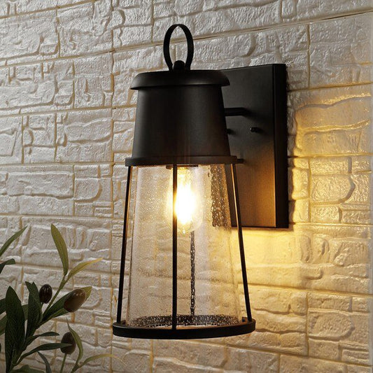 Safavieh Laela Outdoor Wall Sconce/Black Set Of 2 - Black | Outdoor Lights | Modishstore