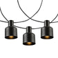 Safavieh Adaner Led Outdoor String Lights - Black | Lightbulbs | Modishstore - 2