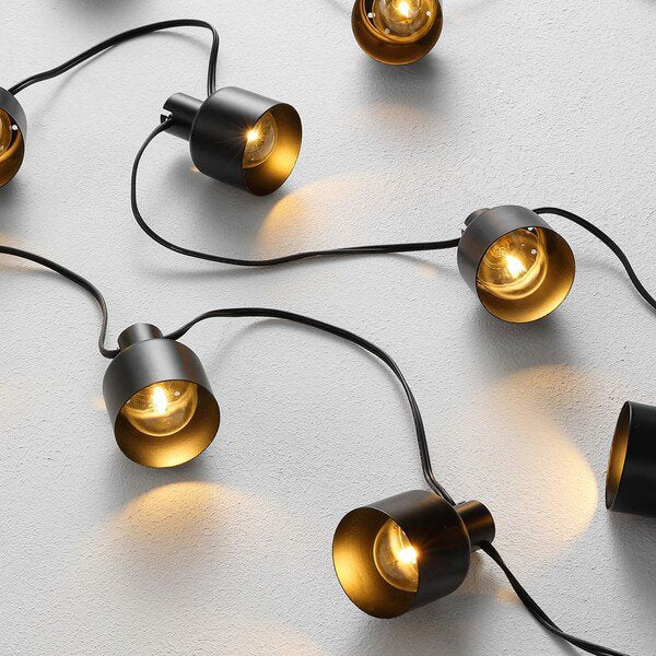 Safavieh Adaner Led Outdoor String Lights - Black | Lightbulbs | Modishstore - 3