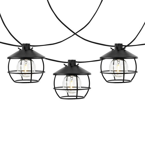Safavieh Agitha Led Outdoor String Lights - Black | Lightbulbs | Modishstore - 2