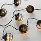 Safavieh Agitha Led Outdoor String Lights - Black | Lightbulbs | Modishstore - 3