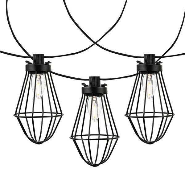 Safavieh Ellina Led Outdoor String Lights - Black | Lightbulbs | Modishstore - 2