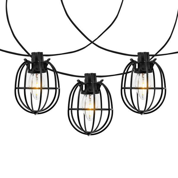 Safavieh Garnet Led Outdoor String Lights - Black | Lightbulbs | Modishstore - 2